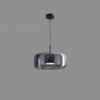 Vintage Glass Pendant Light for Dining Room with Dimmable LED Light