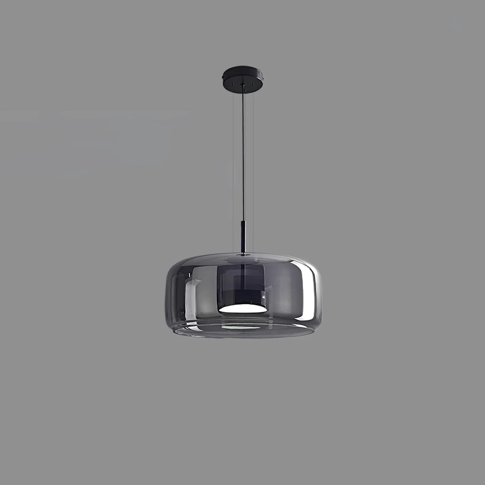 Vintage Glass Pendant Light for Dining Room with Dimmable LED Light