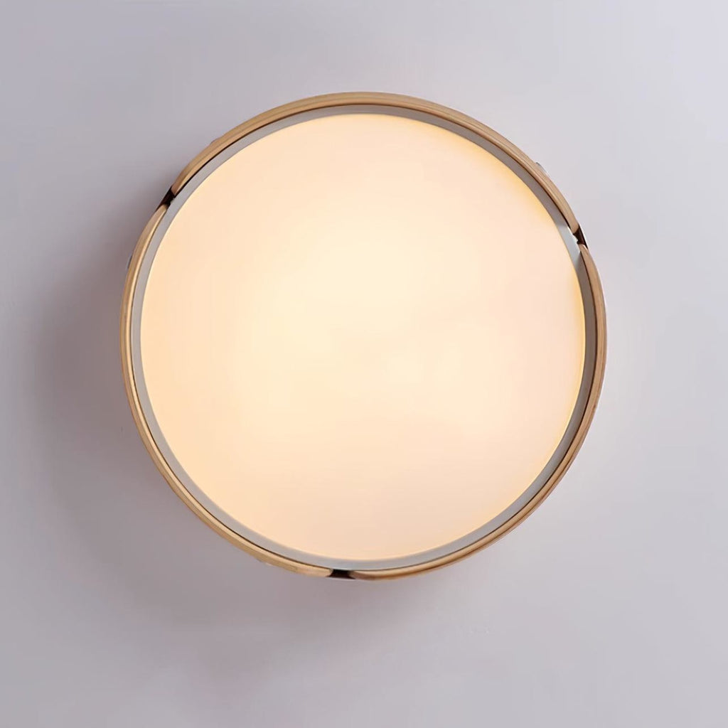Scandinavian Wood Flush Mount Ceiling Light for Living Room — Harbor Light Co.