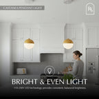 Minimalist Iron and Glass Pendant Light for Dining Room — Harbor Light Co.