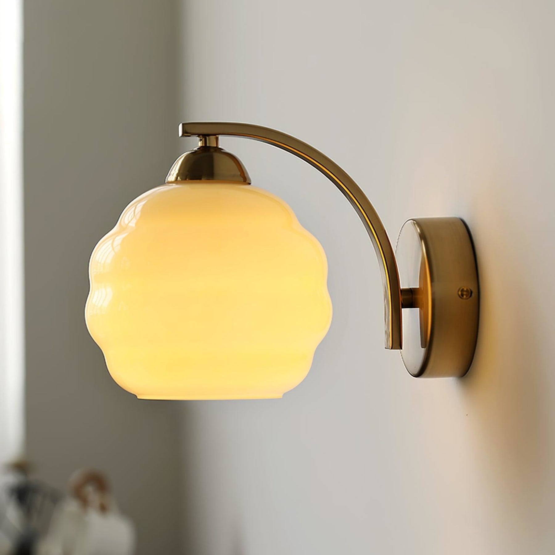 Modern Glass Wall Light With Warm LED Glow — Harbor Light Co.