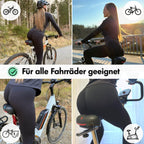 Wide Bike Seat with Memory Foam Padding Gel Shock Absorbing Bicycle Saddle Breathable Comfort Cushion for City and Trekking Bikes
