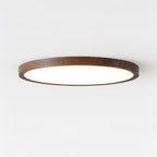 Modern Wood Flush Mount Ceiling Light With Slim Low-Profile Design — Harbor Light Co.