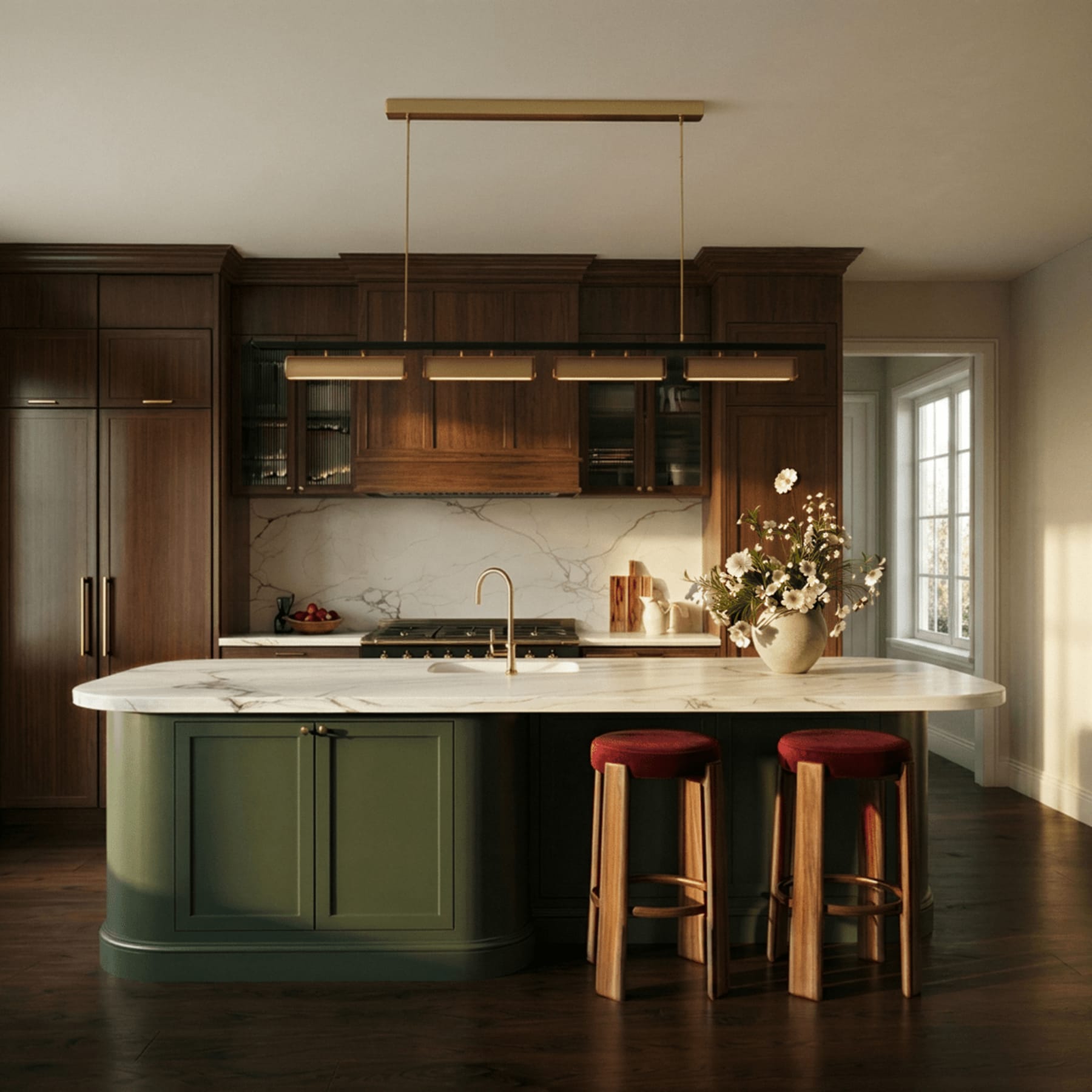Modern Stainless Steel Linear Chandelier for Dining Room — Harbor Light Co.