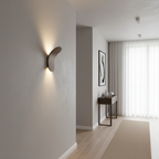 Scandinavian Metal LED Light Wall Sconce with Curved Shade