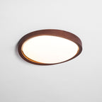 Modern Wood Flush Mount Ceiling Light With Tri-Color Glow — Harbor Light Co.
