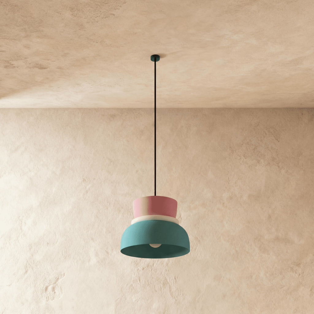 Modern Aluminum Two-Tone Pendant Light With Warm LED Glow — Harbor Light Co.