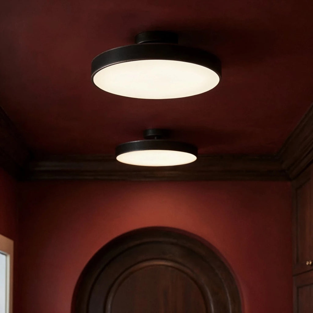 Modern Iron Semi-Flush Mount Ceiling Light for Living Room — Harbor Light Co.