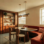 Modern Stainless Steel Linear Chandelier for Dining Room — Harbor Light Co.