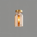 Modern Glass Semi-Flush Mount Ceiling Light for Living Room — Harbor Light Co.