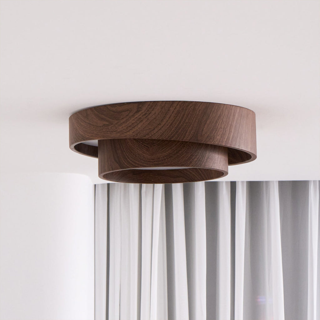 Modern Wood Flush Mount Ceiling Light for Living Room and Bedroom — Harbor Light Co.