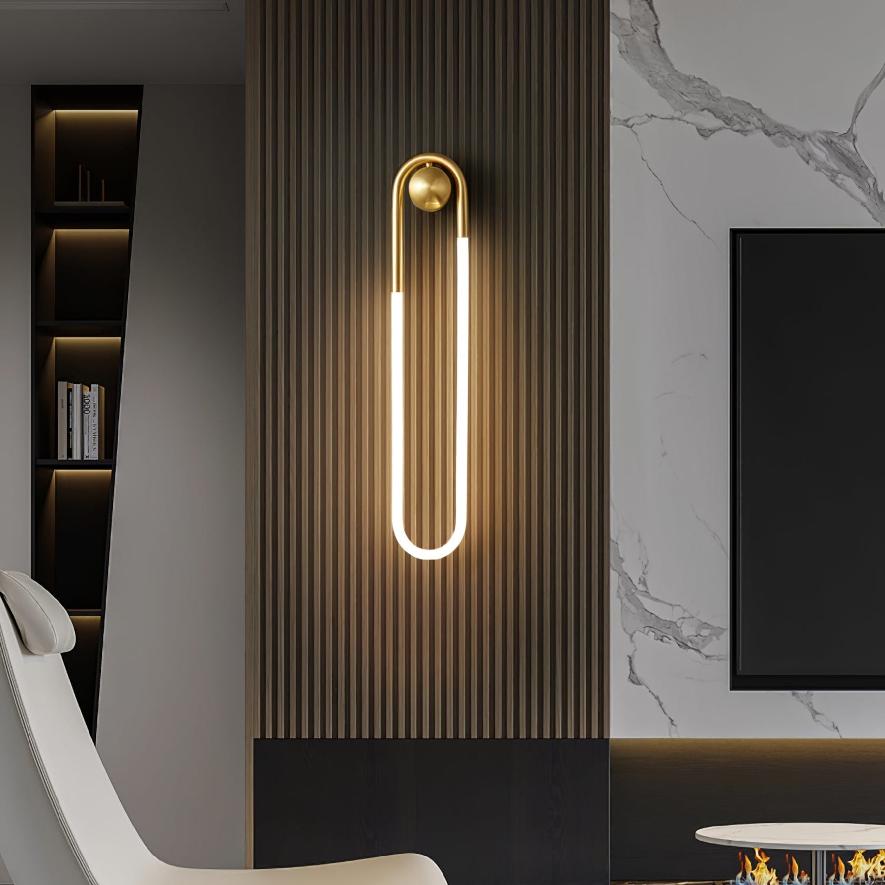 Modern Brass Wall Light for Living Room and Bedroom — Harbor Light Co.