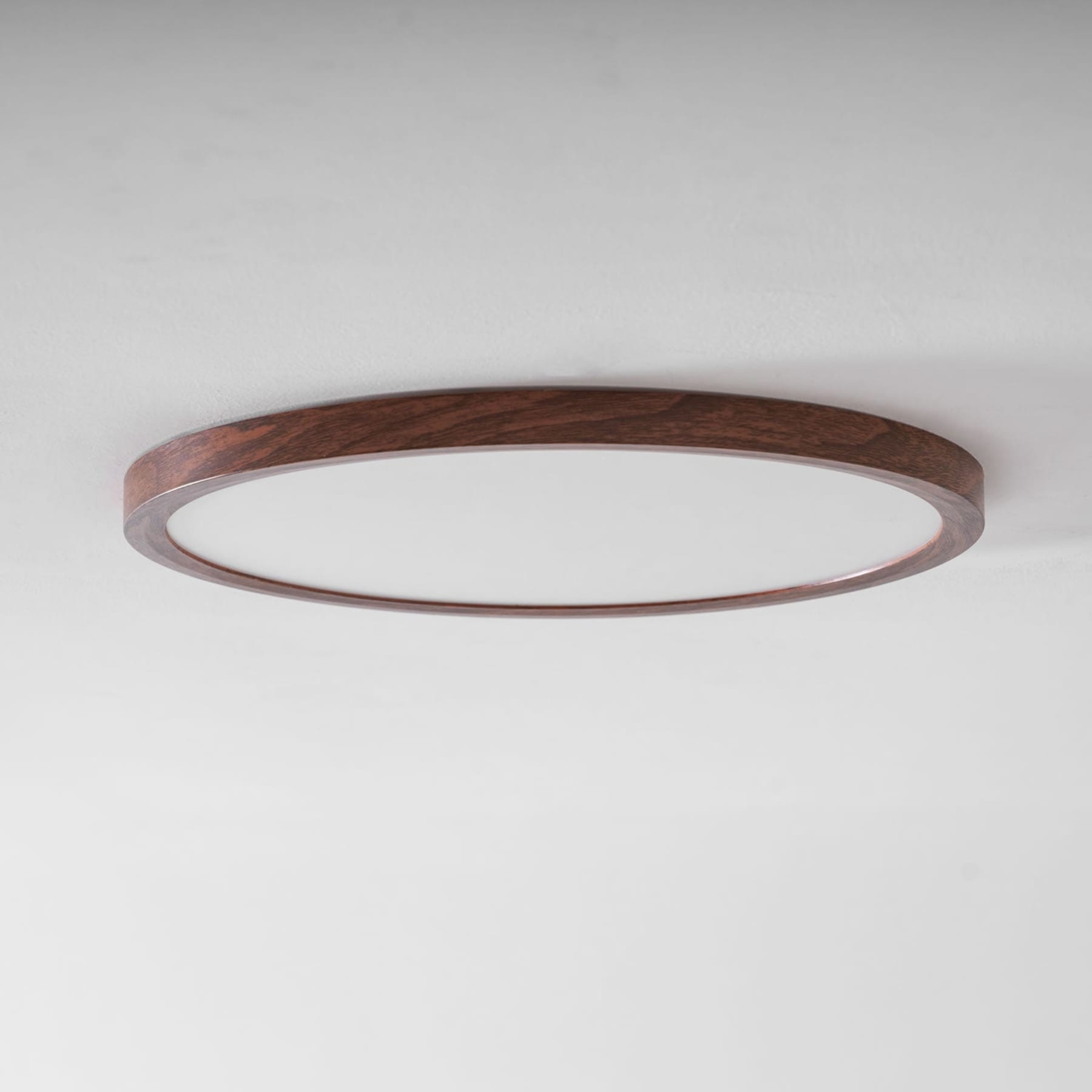 Modern Wood Flush Mount Ceiling Light With Slim Low-Profile Design — Harbor Light Co.