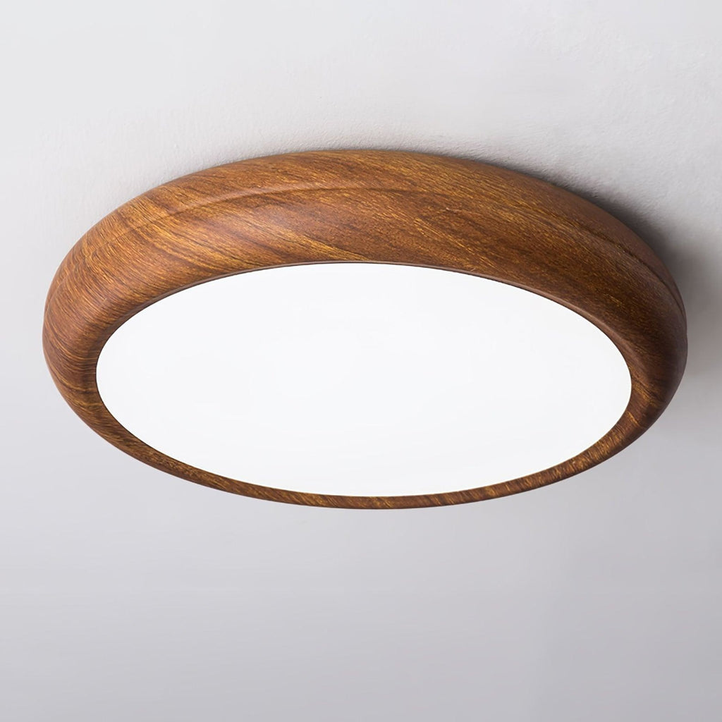 Modern Wood Flush Mount Ceiling Light for Living Room — Harbor Light Co.