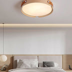 Scandinavian Wood Flush Mount Ceiling Light for Living Room — Harbor Light Co.
