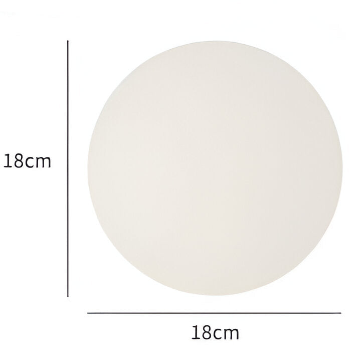 Minimalist Round Glass LED Wall Sconce