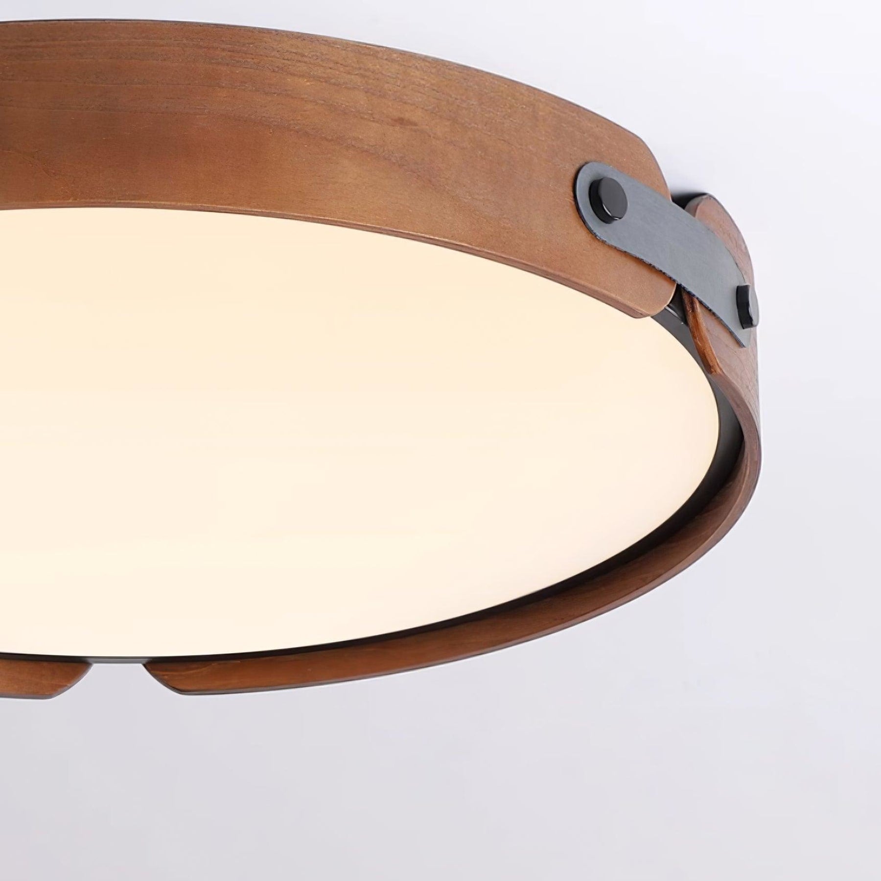 Scandinavian Wood Flush Mount Ceiling Light for Living Room — Harbor Light Co.