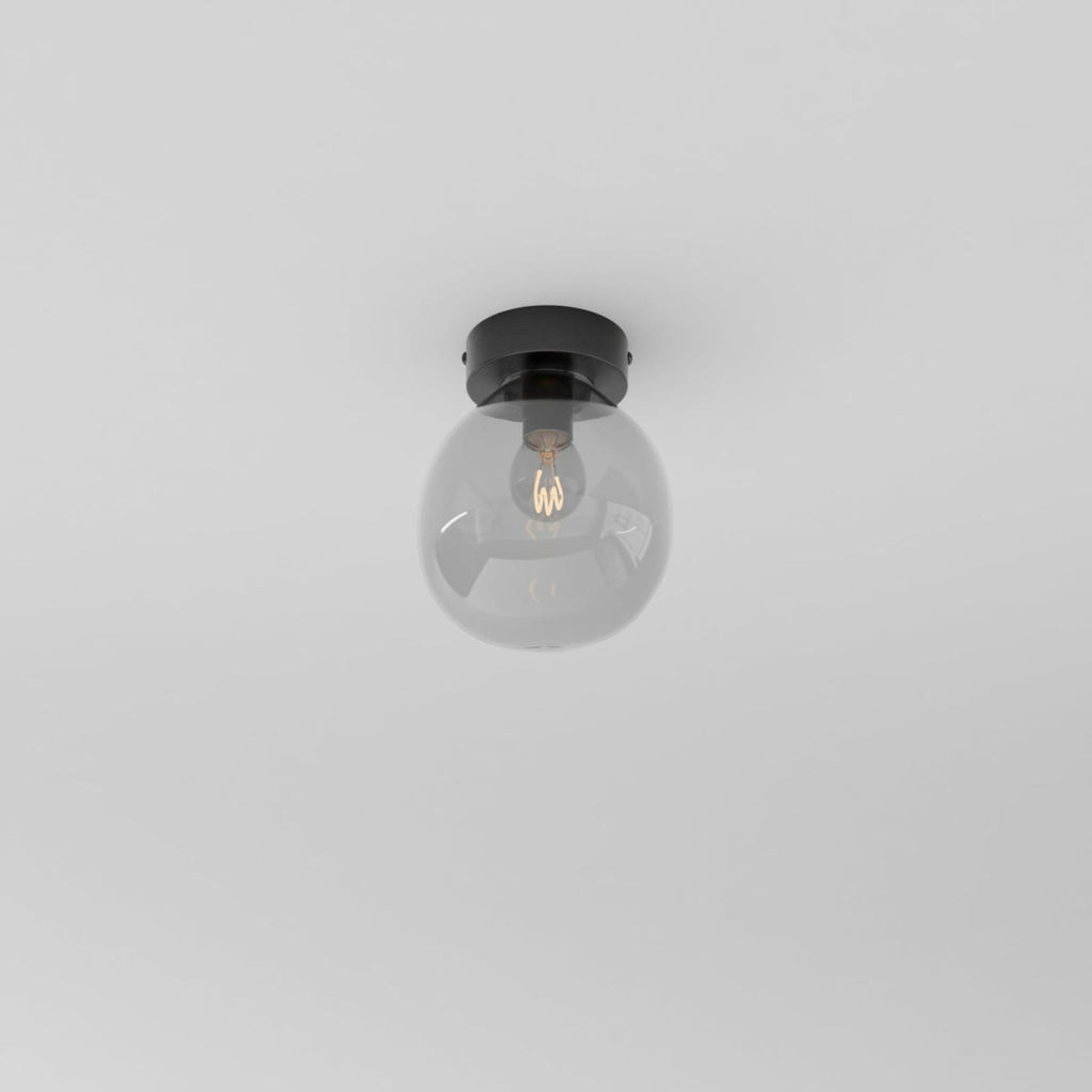 Modern Glass Semi-Flush Mount Ceiling Light for Living Room — Harbor Light Co.