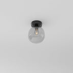 Modern Glass Semi-Flush Mount Ceiling Light for Living Room — Harbor Light Co.