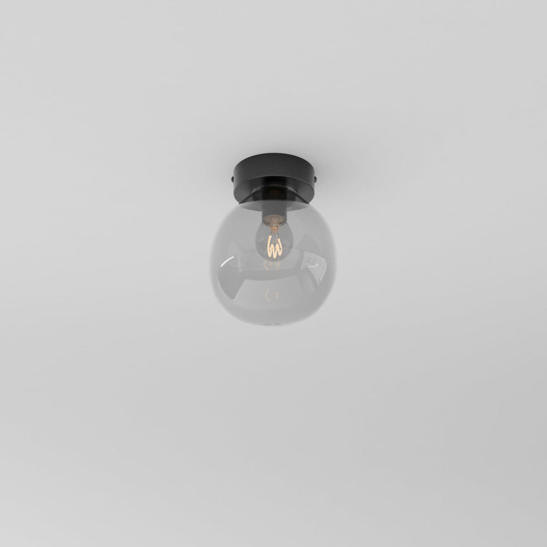Modern Glass Semi-Flush Mount Ceiling Light for Living Room — Harbor Light Co.