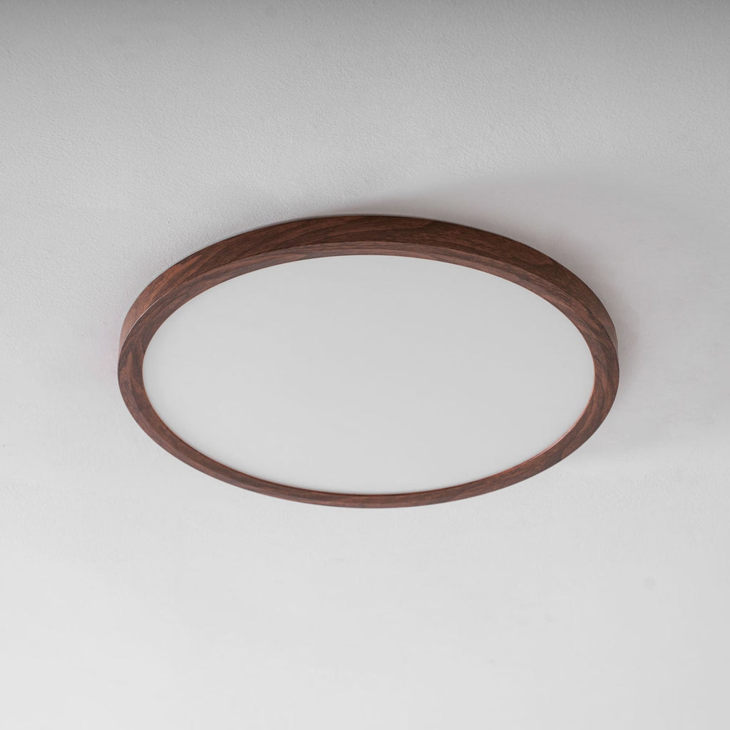 Modern Wood Flush Mount Ceiling Light With Slim Low-Profile Design — Harbor Light Co.