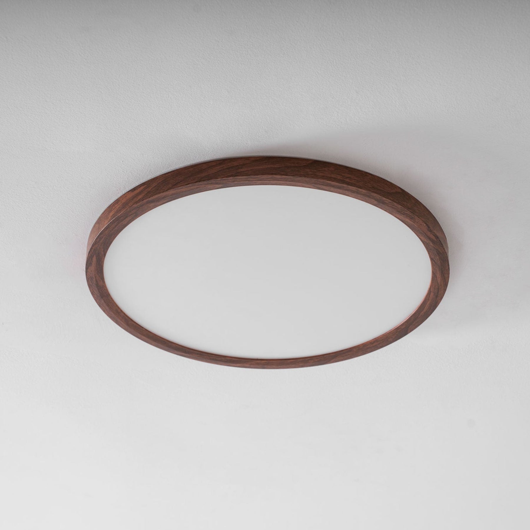 Modern Wood Flush Mount Ceiling Light With Slim Low-Profile Design — Harbor Light Co.