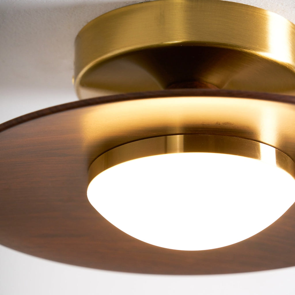 Modern Wood Semi-Flush Mount Ceiling Light for Living Room — Harbor Light Co.