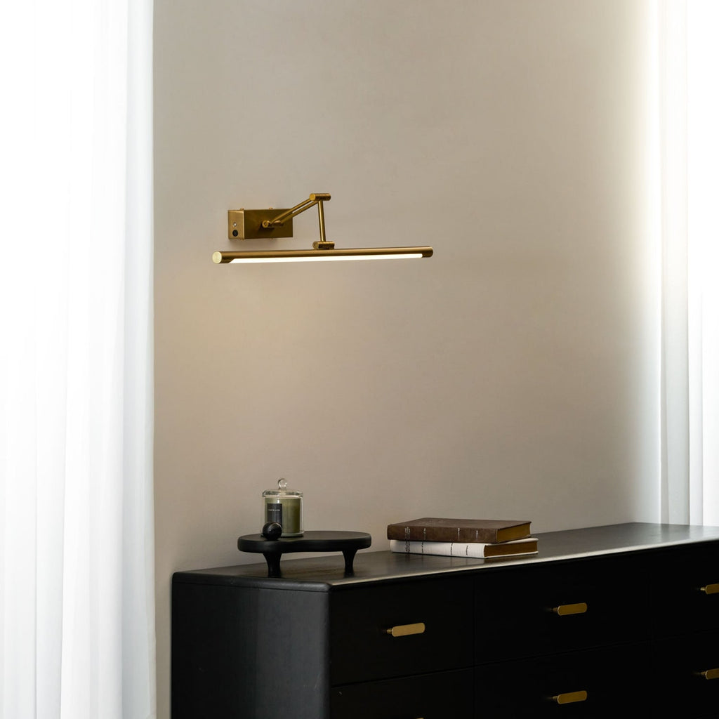 Modern Wrought Iron Wall Light With USB Power for Living Room — Harbor Light Co.