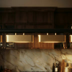 Modern Stainless Steel Linear Chandelier for Dining Room — Harbor Light Co.