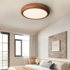 Modern Wood Flush Mount Ceiling Light for Living Room — Harbor Light Co.