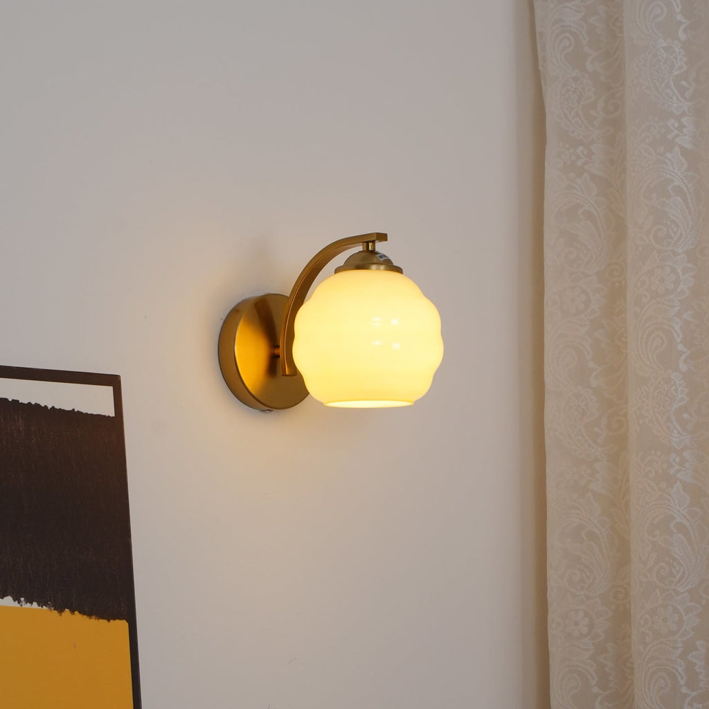 Modern Glass Wall Light With Warm LED Glow — Harbor Light Co.