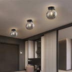 Modern Glass Semi-Flush Mount Ceiling Light for Living Room — Harbor Light Co.