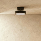 Modern Iron Semi-Flush Mount Ceiling Light for Living Room — Harbor Light Co.