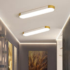 Modern Linear Metal Flush Mount Ceiling Light With Dimmable Remote — Harbor Light Co.