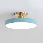 Modern Circular Semi Flush Mount LED Ceiling Light