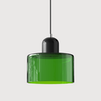 Bauhaus Glass Pendant Light with E26 Socket and Adjustable Cord