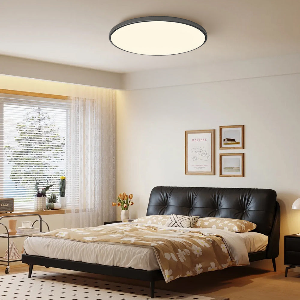 Modern Round Flush Mount LED Ceiling Light with Slim Profile