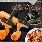 Stainless Steel Vegetable Peeler and Spiral Curler for Garnishing