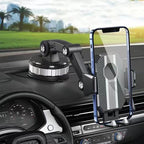 Car Phone Mount Dashboard Windshield Suction Cup Phone Holder with Telescopic Arm and Rotating Ball Joint
