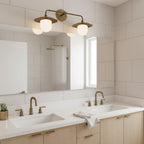 Modern Brass Wall Light for Living Room and Bedroom — Harbor Light Co.