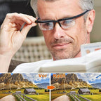 Adjustable Focus Reading Glasses Unisex Variable Dial Lenses Lightweight Frame for Reading and Screen Work