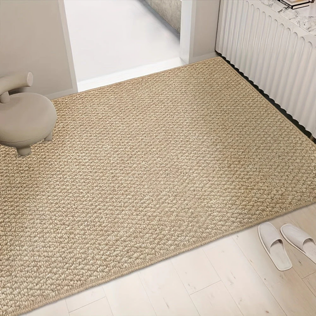 Indoor Door Mat Scandinavian Woven Polypropylene Entryway Rug Water Resistant Machine Washable Entrance Mat