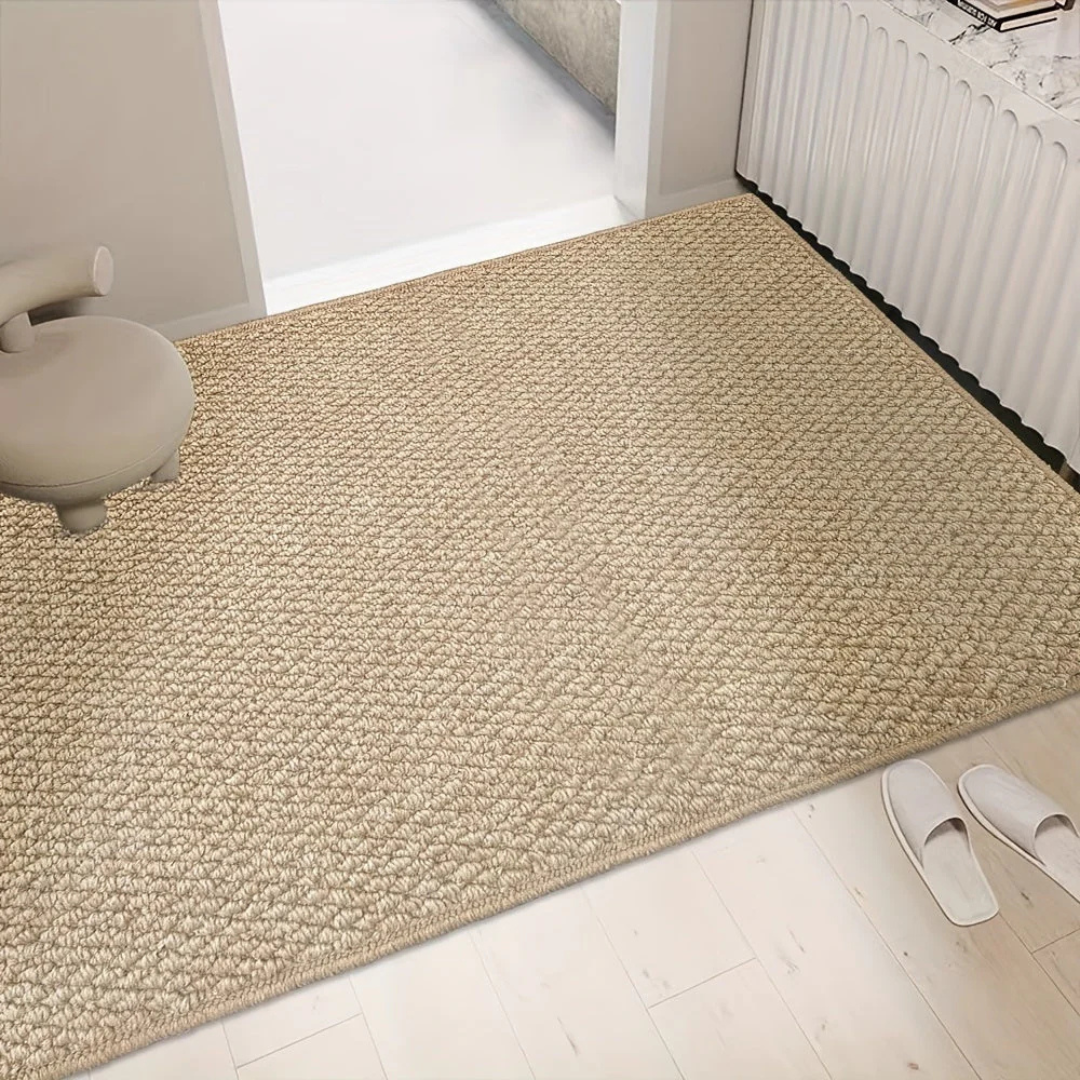 Indoor Door Mat Scandinavian Woven Polypropylene Entryway Rug Water Resistant Machine Washable Entrance Mat