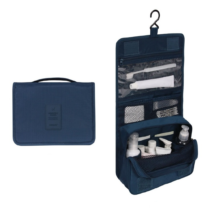 Hanging Travel Toiletry Bag Waterproof Cosmetic Organizer with Hook and Multiple Compartments for Women
