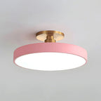 Modern Circular Semi Flush Mount LED Ceiling Light