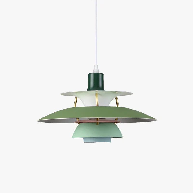 Scandinavian Metal Pendant Light for Dining Room in Shades of Green — Harbor Light Co.