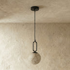 Modern Marble Pendant Light With Warm LED Glow for Dining Room — Harbor Light Co.