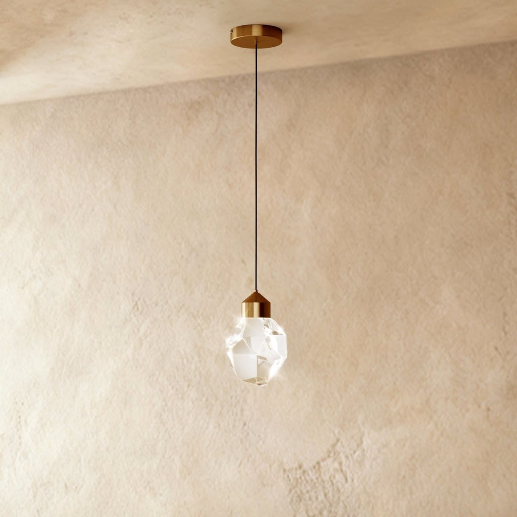 Modern Crystal Pendant Light With Integrated LED — Harbor Light Co.