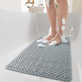 Non-Slip Bathtub Mat with Suction Cups Quick Drying Rubber Bath Mat with Drainage Holes for Tub and Shower