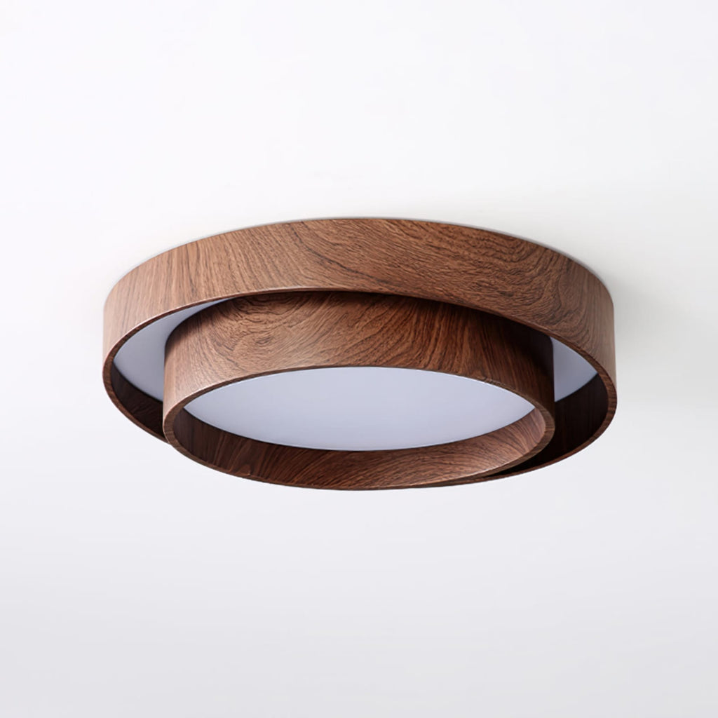 Modern Wood Flush Mount Ceiling Light for Living Room and Bedroom — Harbor Light Co.
